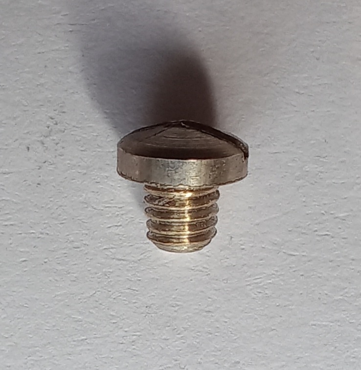 Šroubek niklovaný, delší M 2,9- do chrániče Amati aj.