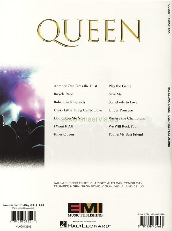 Tenor Saxophone Play-Along: Queen + CD