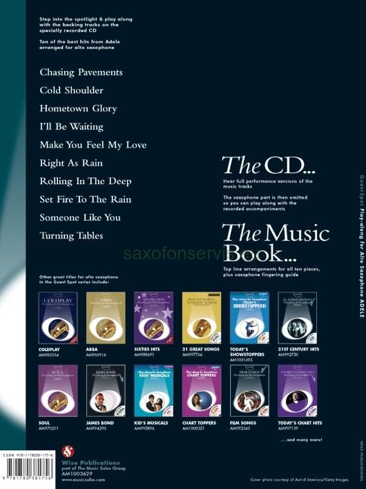 Guest Spot : Adele - Alto Saxophone + CD