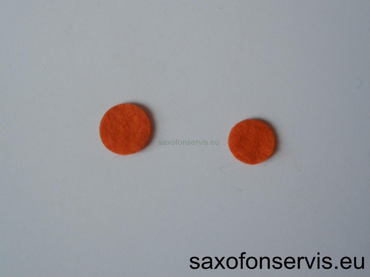 Kolečko filcové - oranžové 17mm
