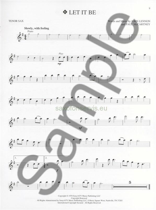  Tenor Saxophone Play-Along: Lennon & McCartney Favourites + CD