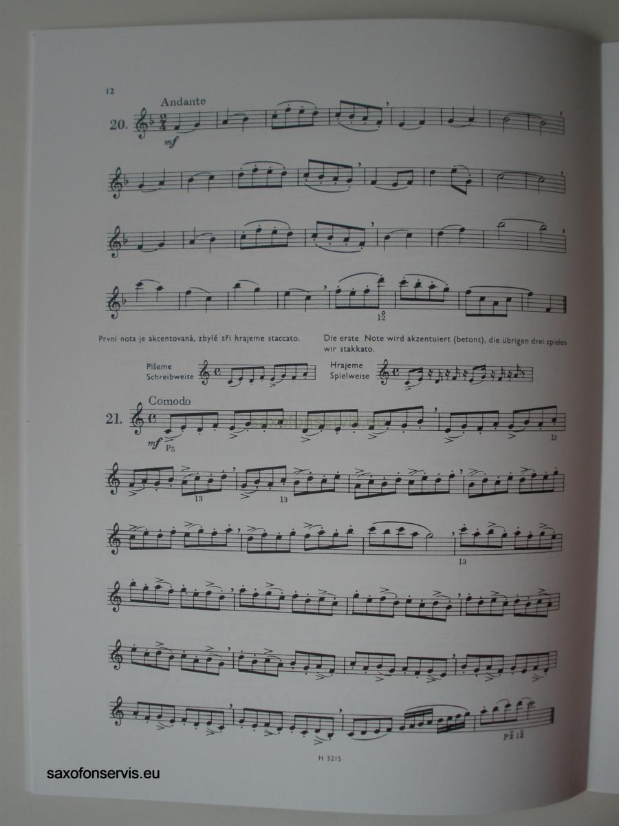 Saxofonové etudy - R.Grüber
