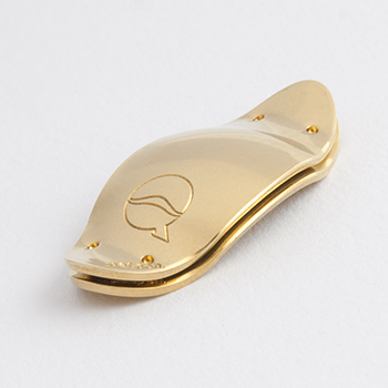 LEFREQUE - Solid Silver/Gold plated Yellow 33mm