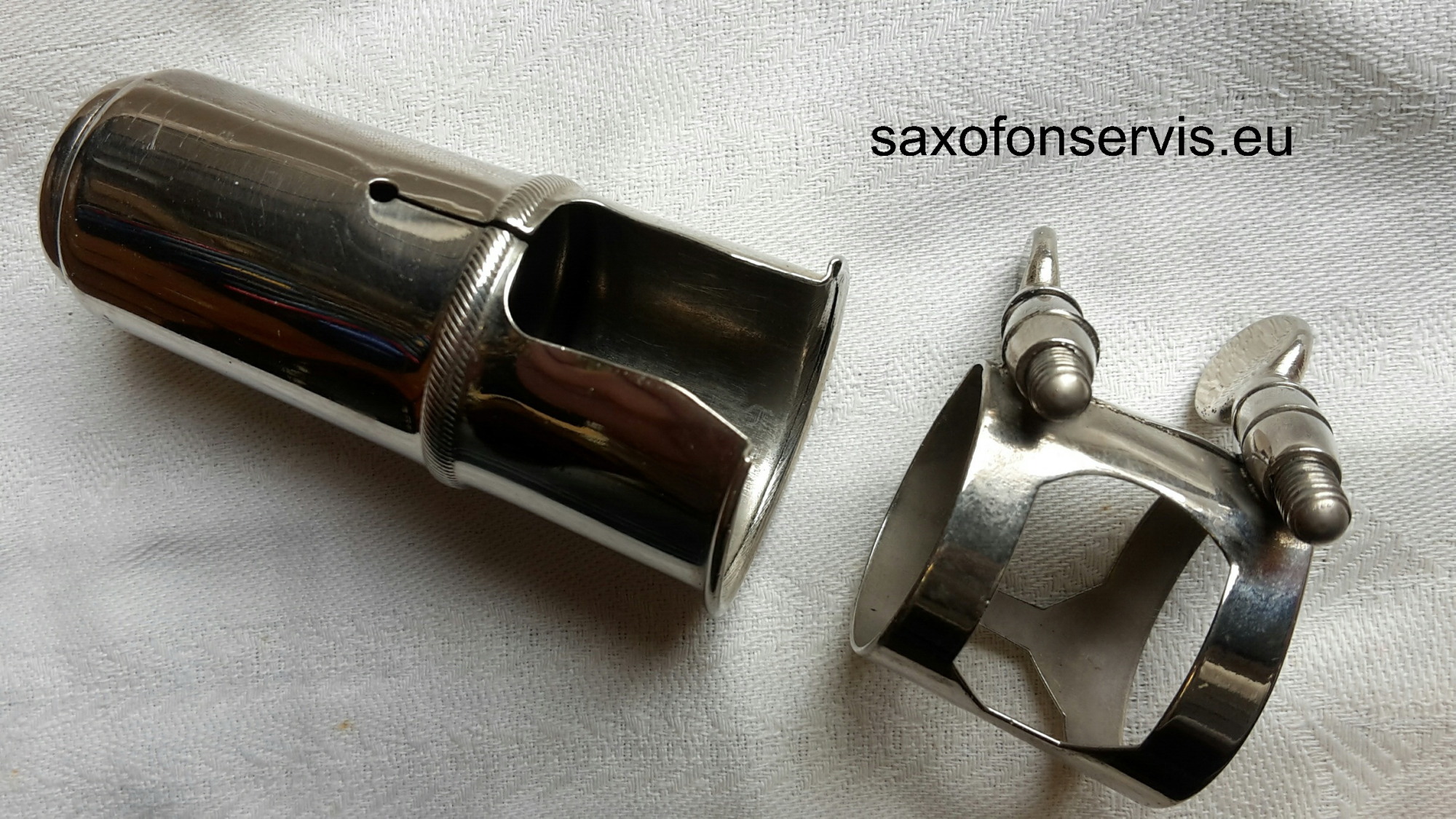 Ligatura+klobouček na Es klarinet nebo Soprán saxofon