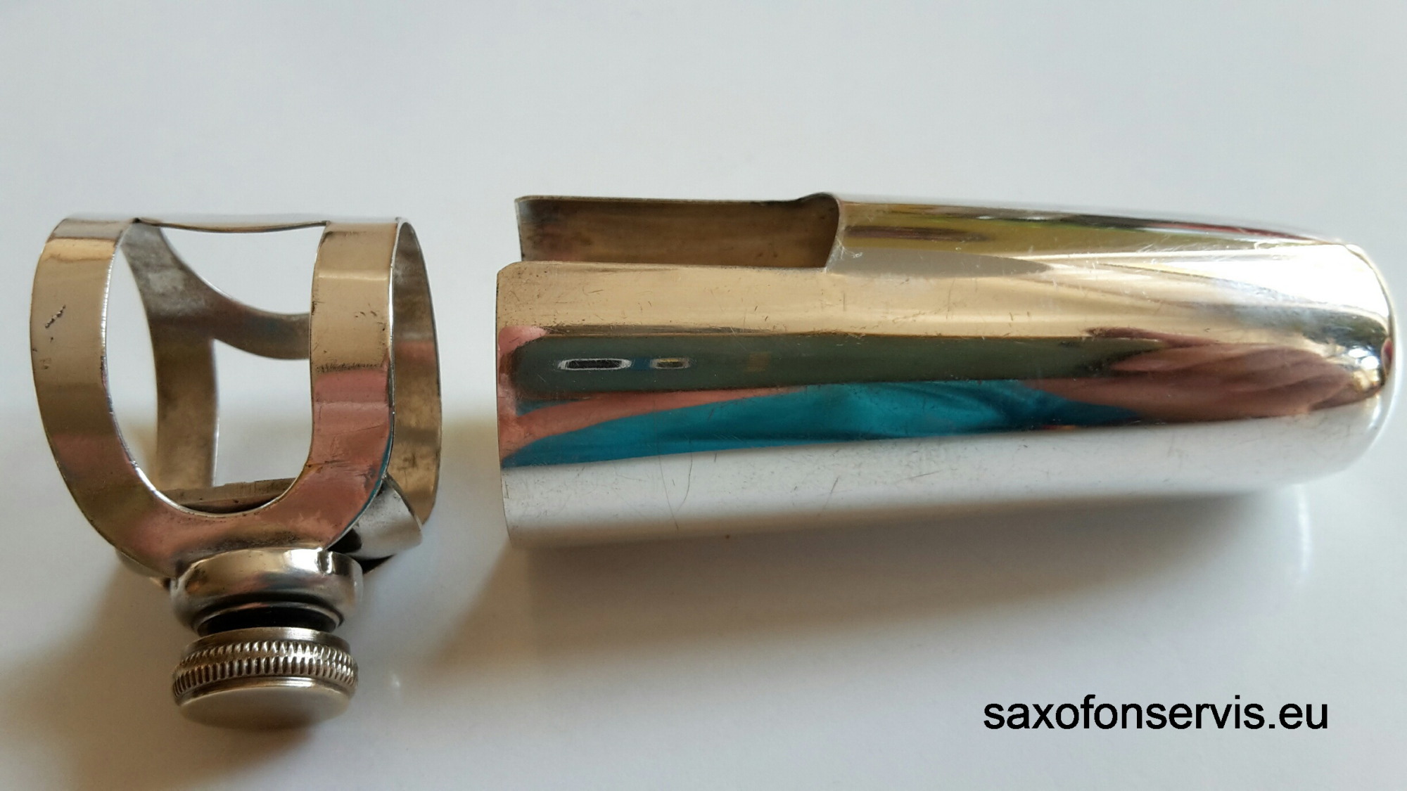 Vintage ligatura + klobouček na tenor sax.