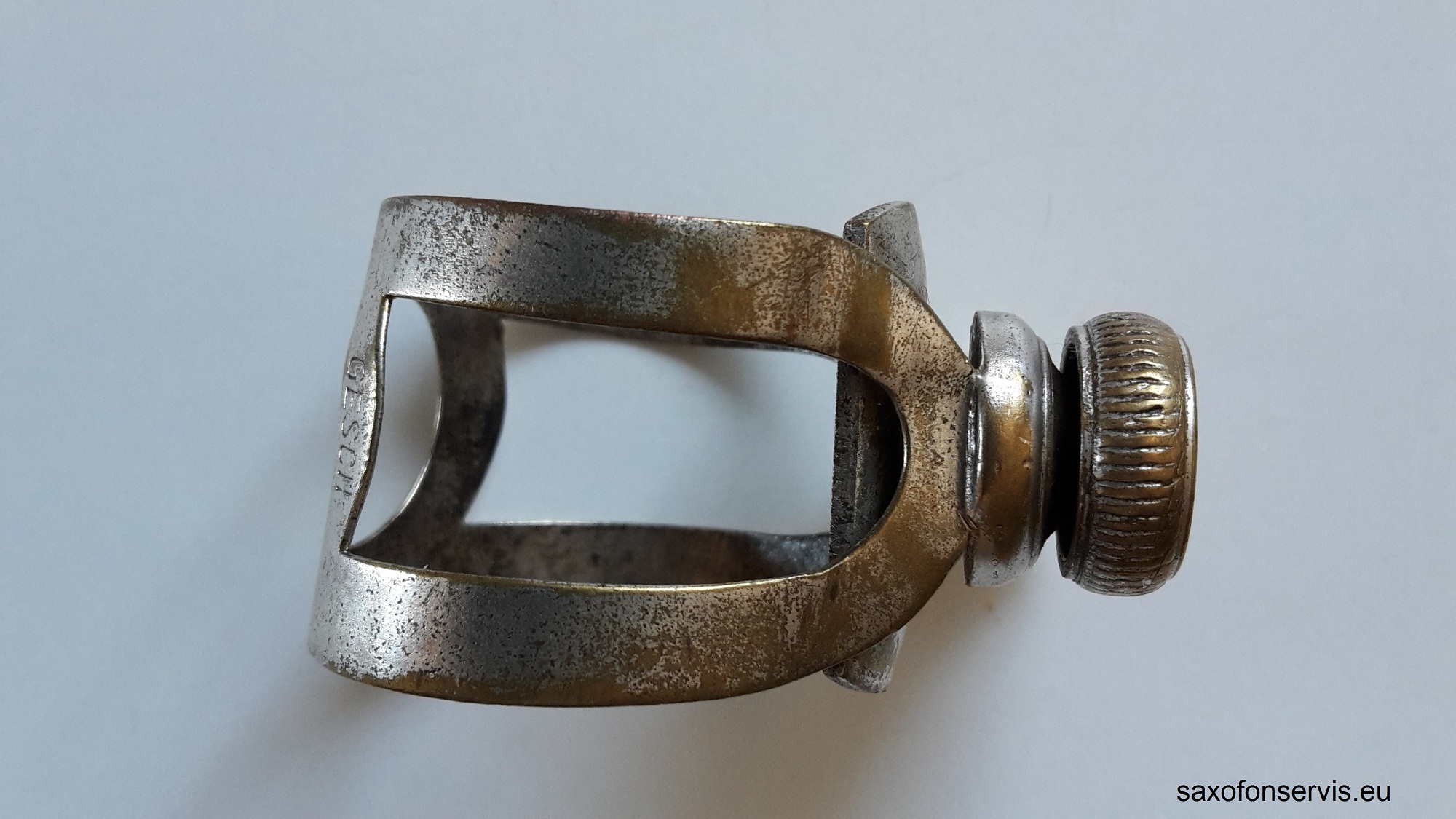 GESCH - Vintage ligatura alt saxofon.