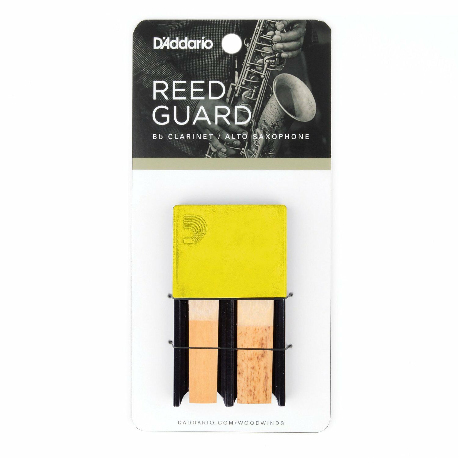 D'Addario Reed Guard, malý, žlutý