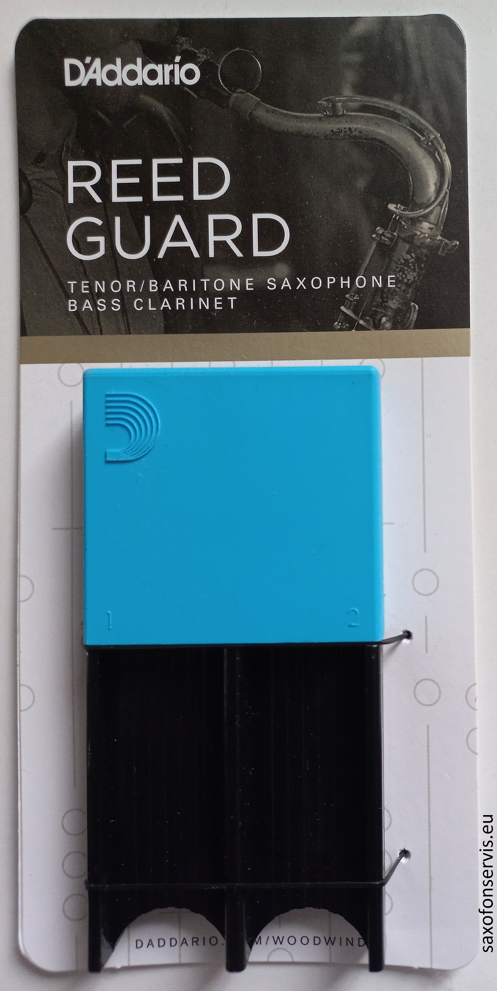 D'Addario Reed Guard, velký, modrý
