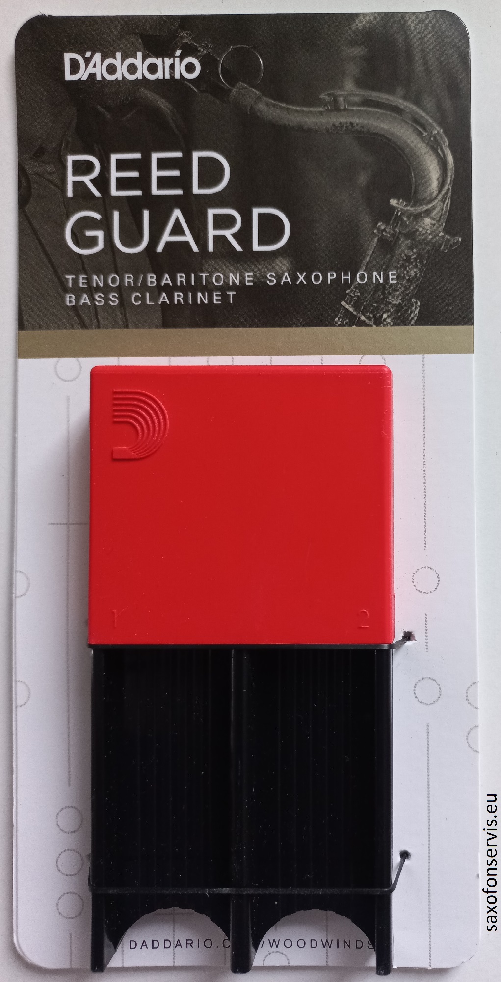 D'Addario Reed Guard, velký, červený