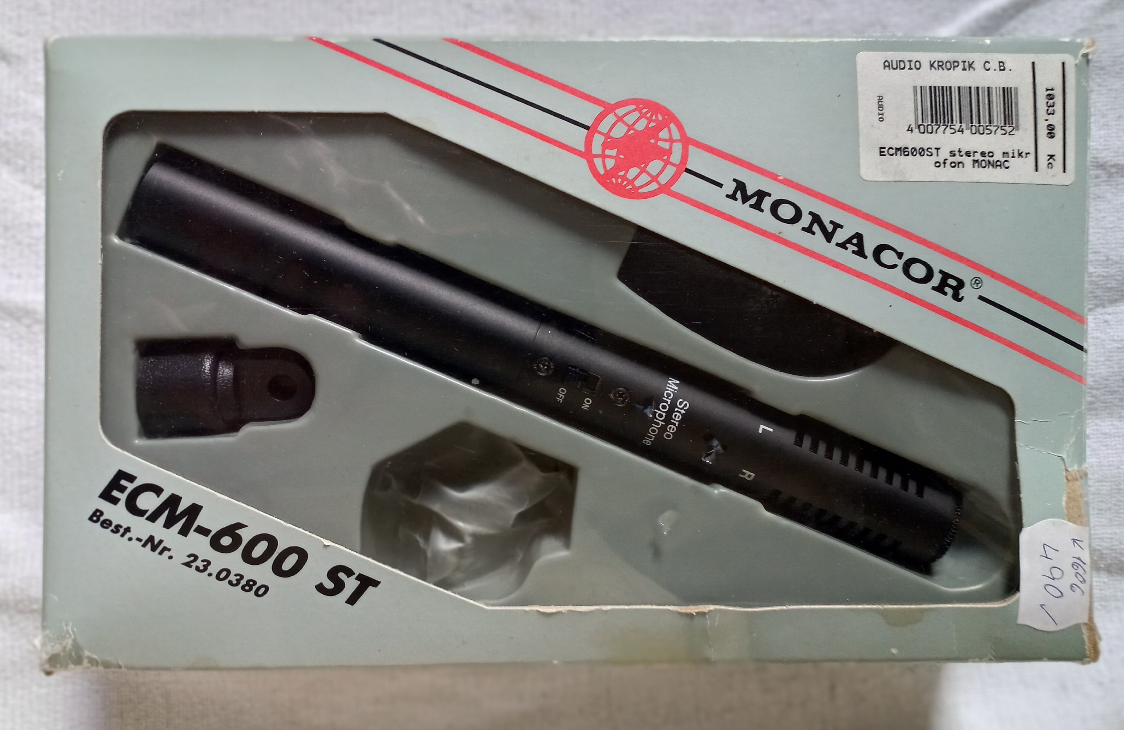 MONACOR ECM-600 ST - mikrofon stereo 