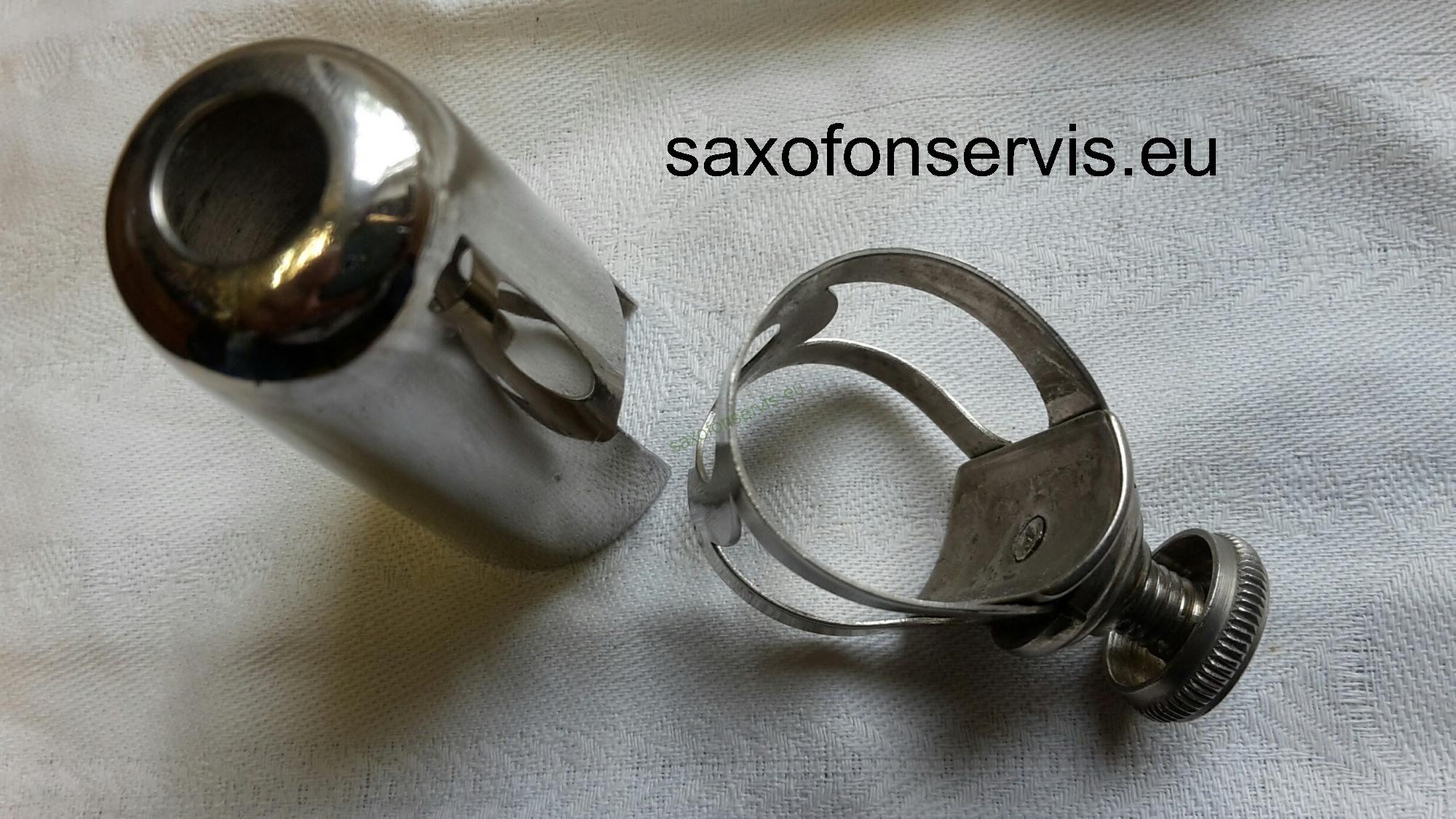 ,,Vintage,, Ligatura+klobouček na Es klarinet nebo Soprán saxofon