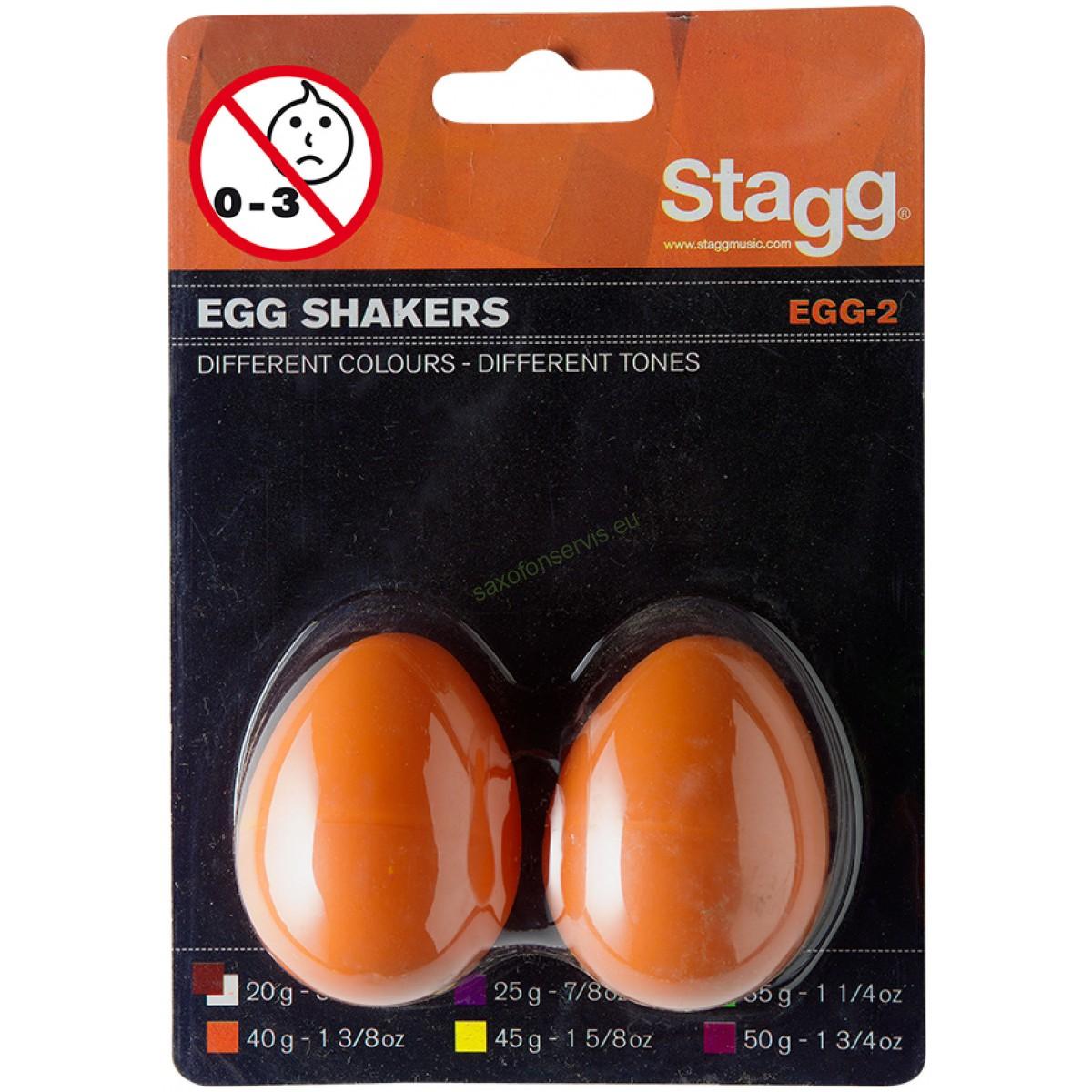 Stagg EGG-2 RD, pár vajíček, oranžová