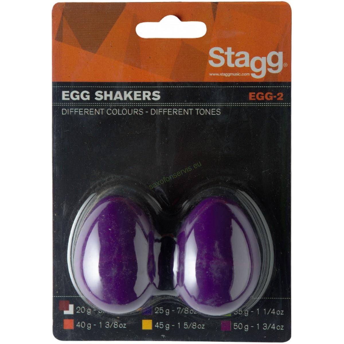 Stagg EGG-2 RD, pár vajíček, purpurové