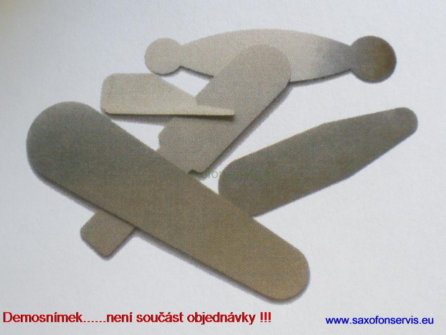 Srovnávací plech na podlepky klarinetu,saxofonu