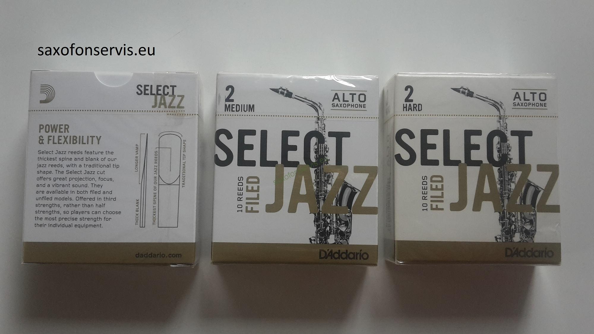 Rico 2H Select Jazz Filed Alto 