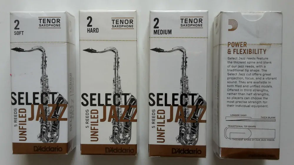 Rico 2H Select Jazz Unfiled Tenor