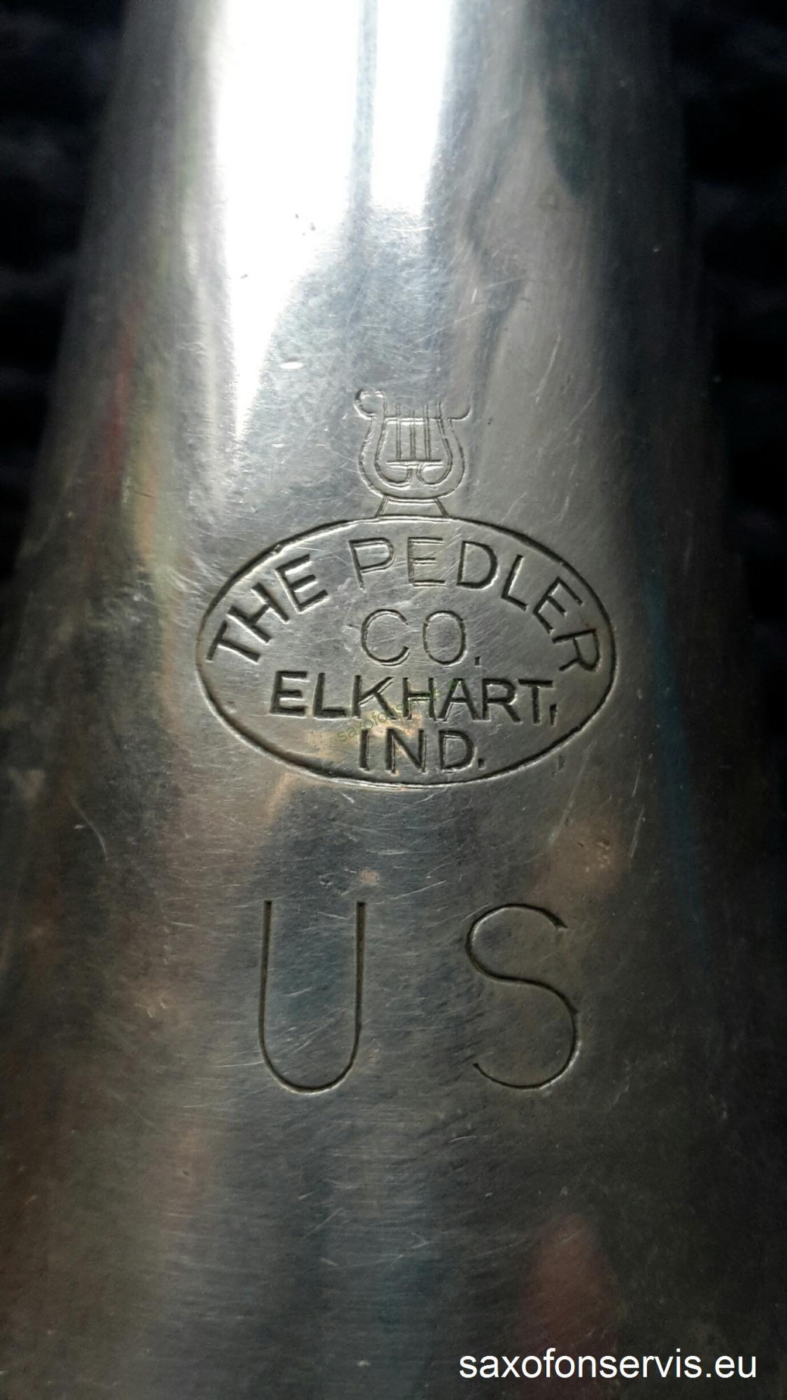 THE PEDLER Co. Elkhart Indiana US - metal klarinet,postříbřený