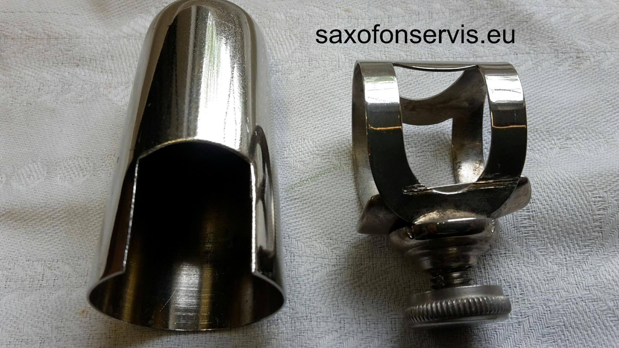 ,,Vintage,, Ligatura+klobouček na Es klarinet nebo Soprán saxofon