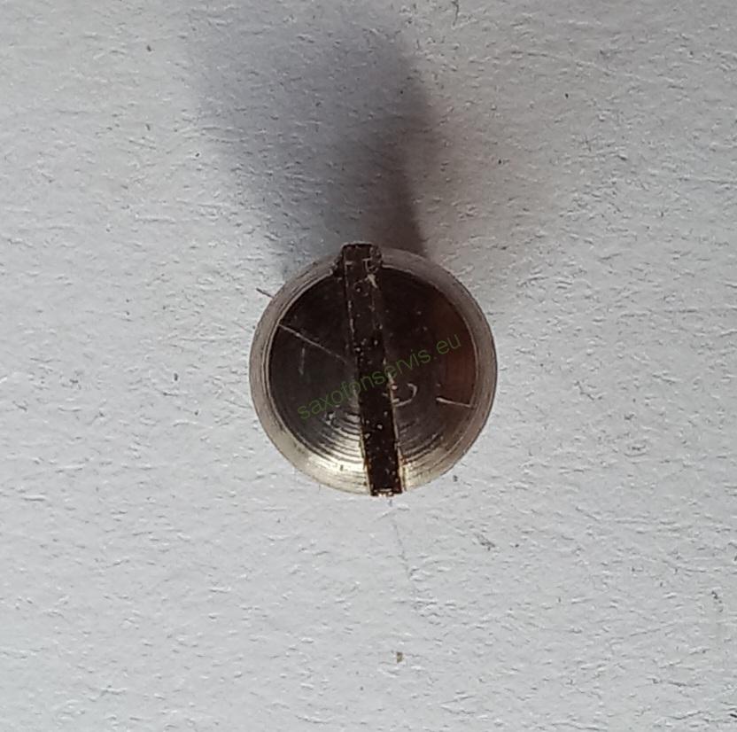 Šroubek niklovaný, větší M 3,4- do chrániče Amati aj.