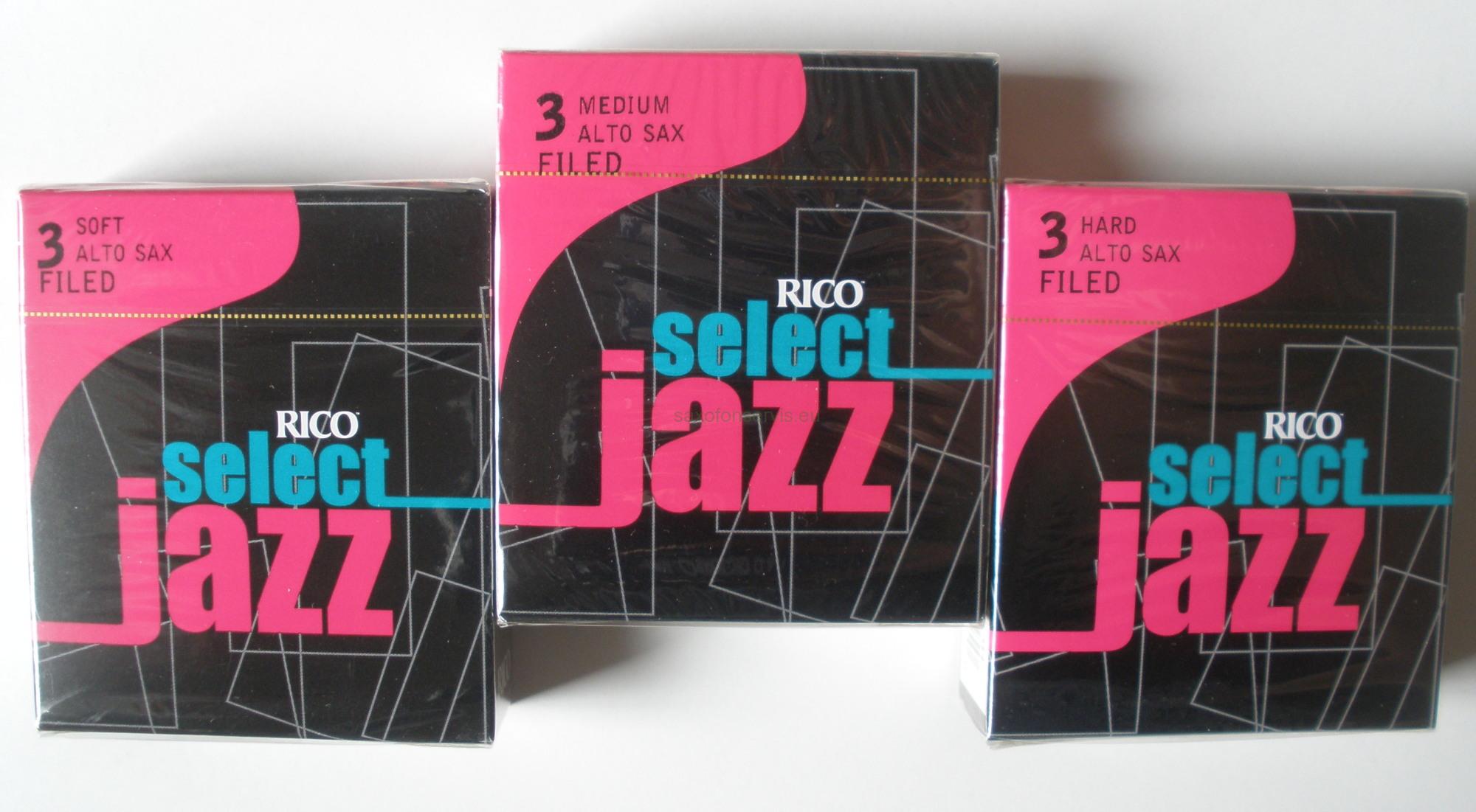 Rico 3H Select Jazz Filed Alto