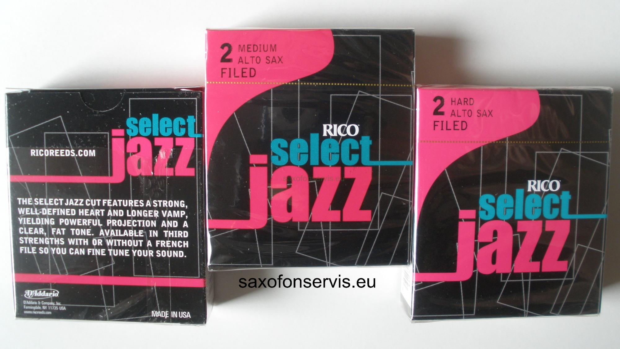 Rico 2S Select Jazz Filed Alto 