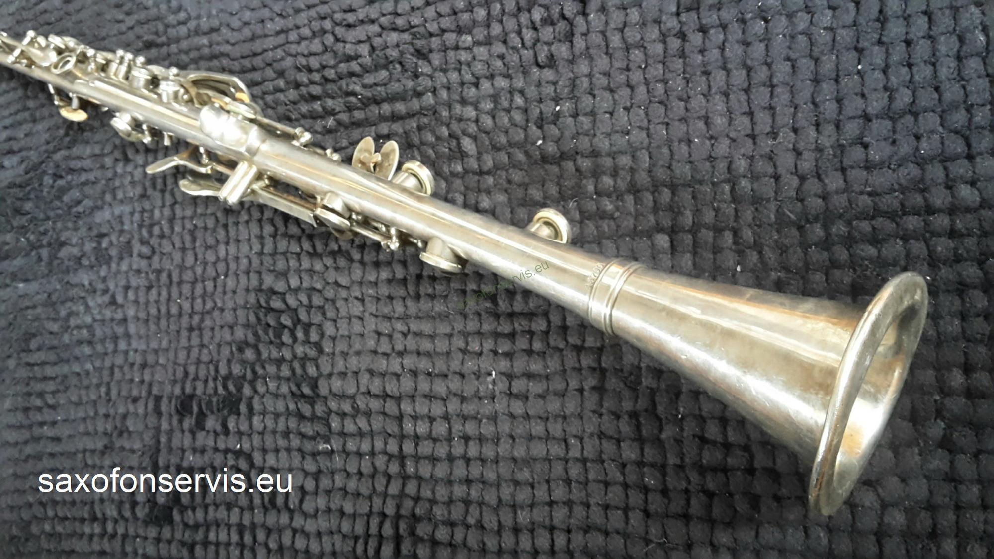 THE PEDLER Co. Elkhart Indiana US - metal klarinet,postříbřený