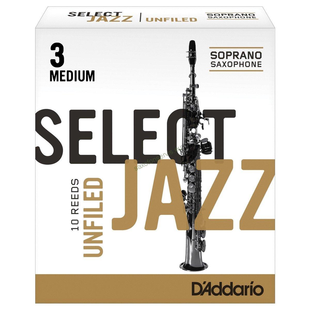 Rico 3M Select Jazz Unfiled Sopran 1ks