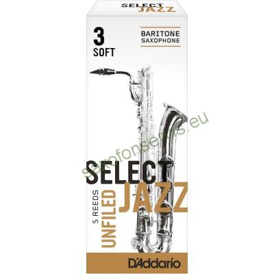 Rico 3S Select Jazz Unfiled Baryton 1ks 