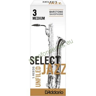 Rico 3M Select Jazz Unfiled Baryton 1ks 