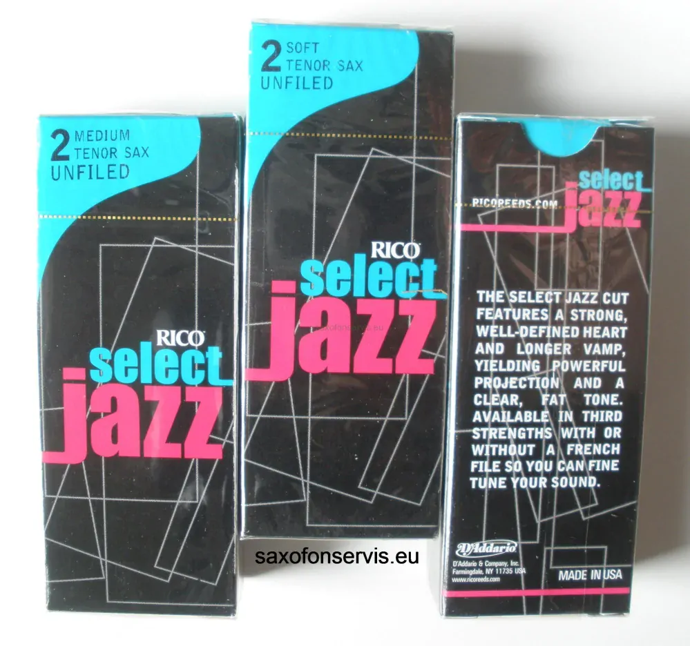 Rico 2S Select Jazz Unfiled Tenor 1ks