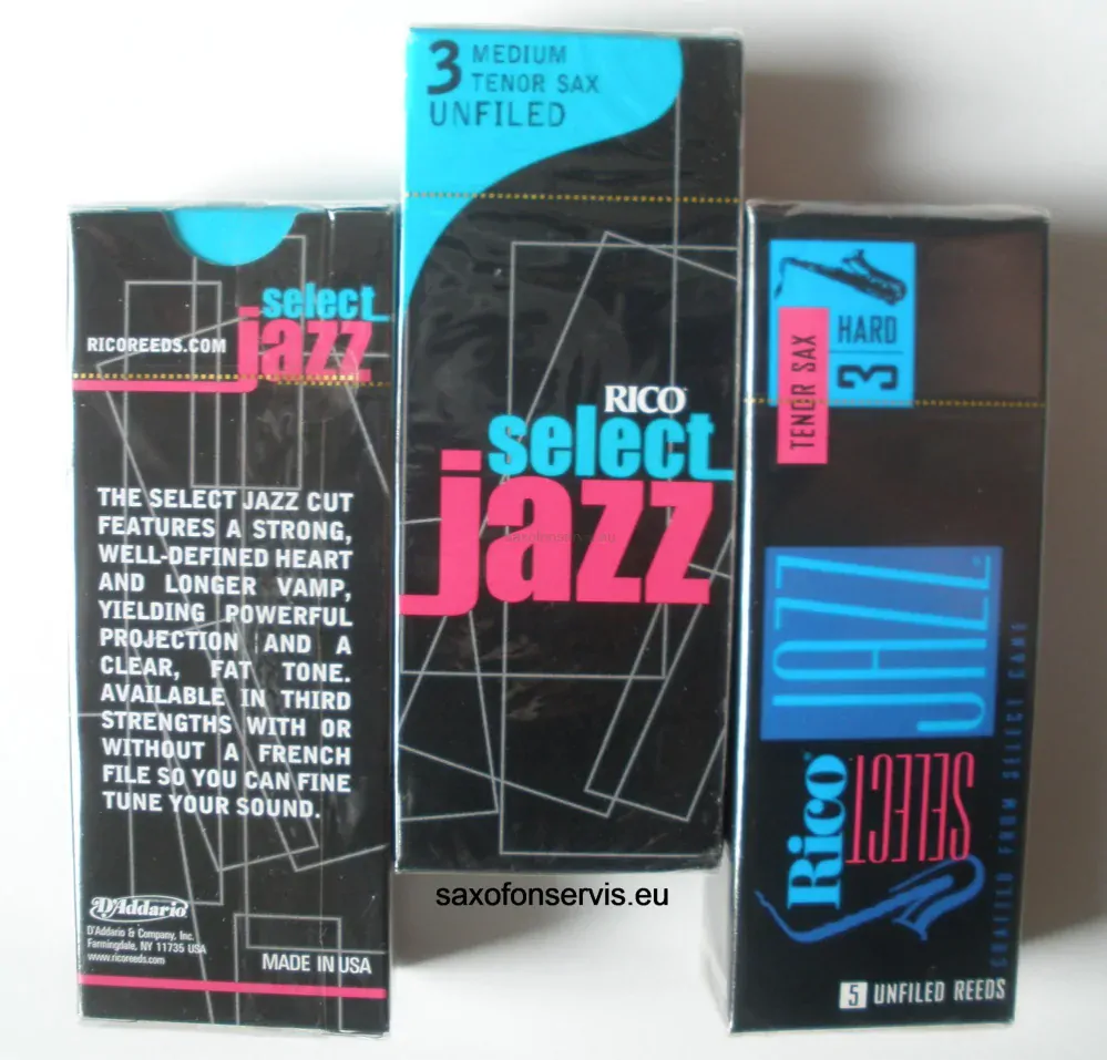 Rico 3M Select Jazz Unfiled Tenor 1ks