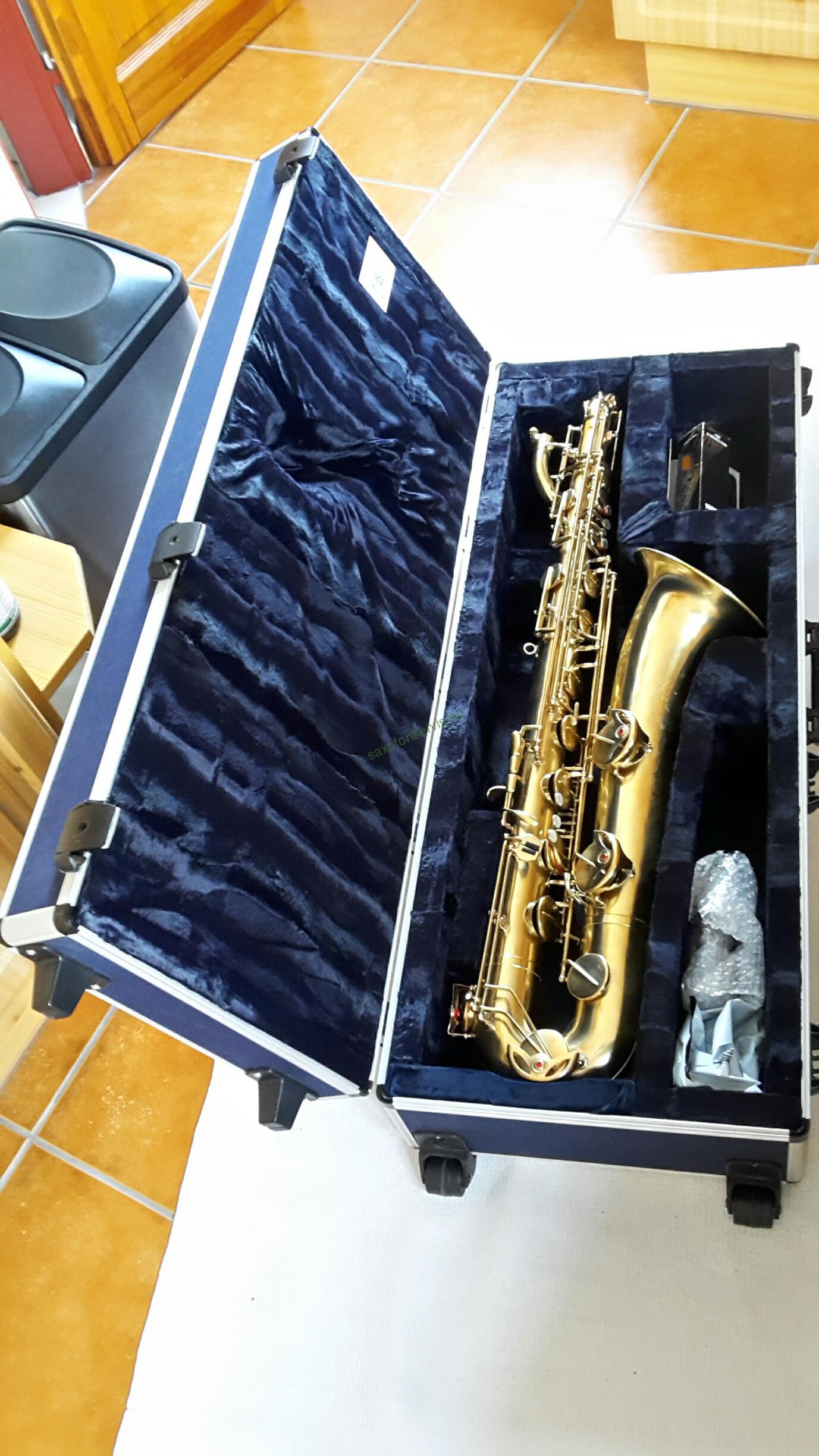 Jaša Blue 18 - kufr s kolečky na baryton saxofon